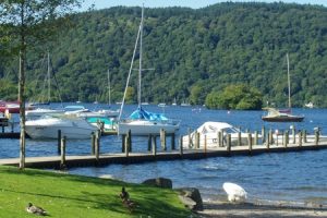 White Cross Bay, lake Windermere, lake District, England.