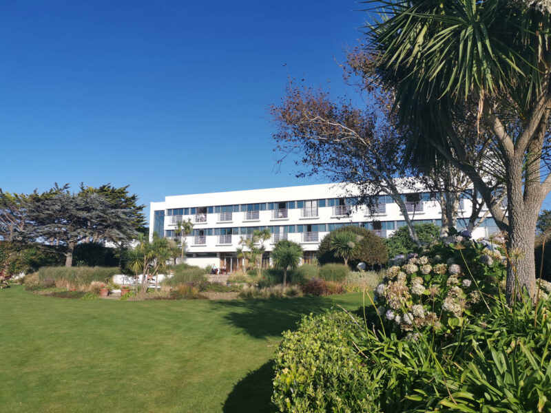 The Atlantic Hotel, a first class, family-owned hotel situated above St Ouen’s Bay on the island’s west coast.