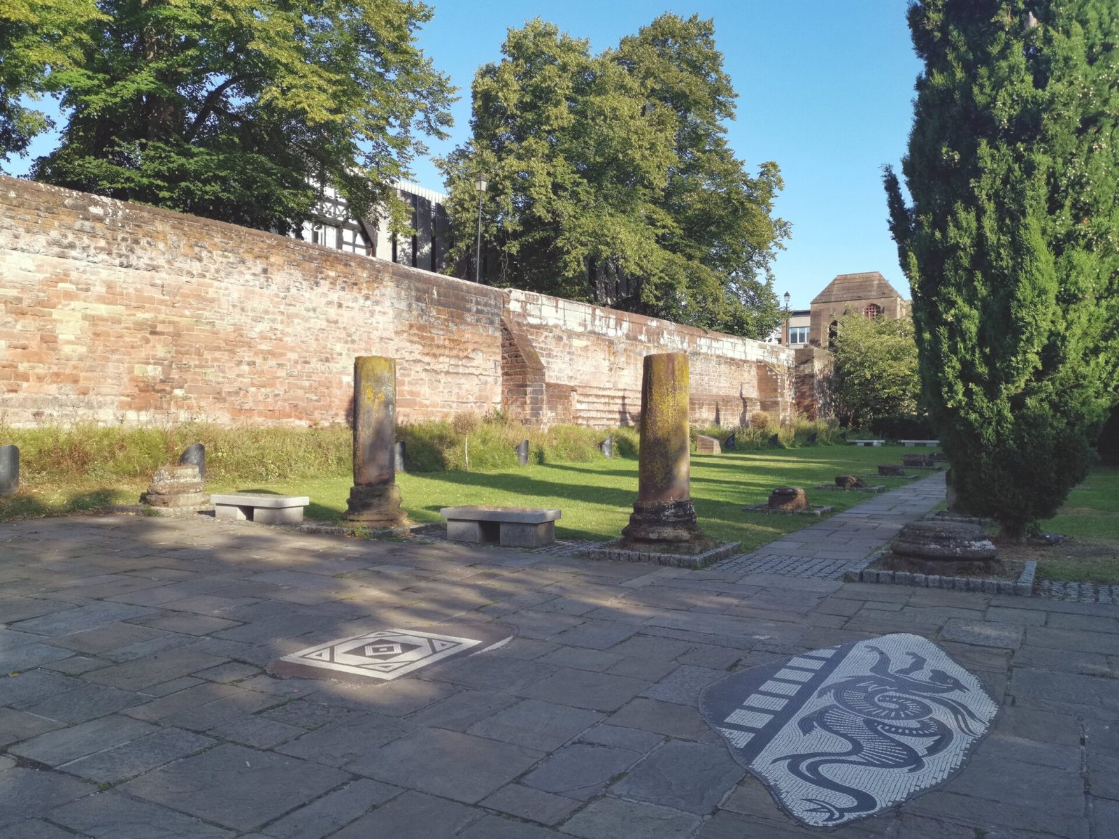 Roman Gardens in Chester, England.