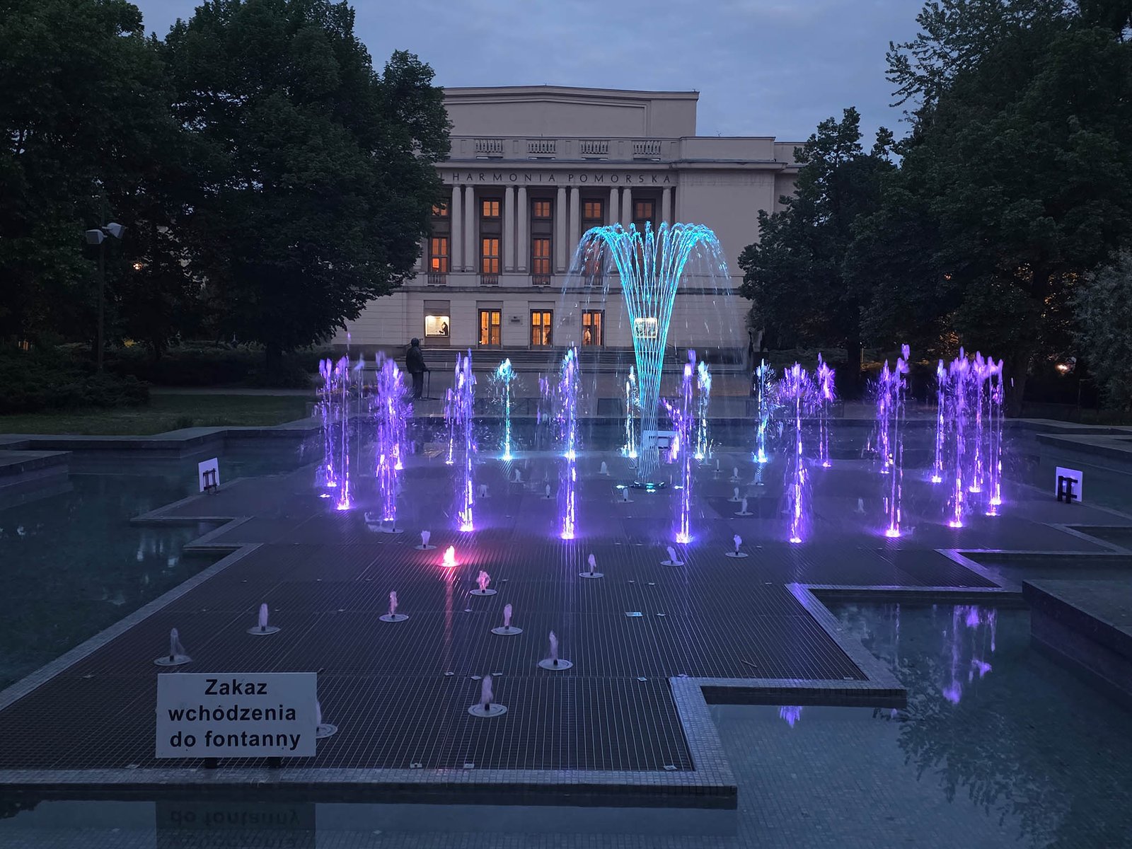 Multi-media display in Bydgoszcz, Poland