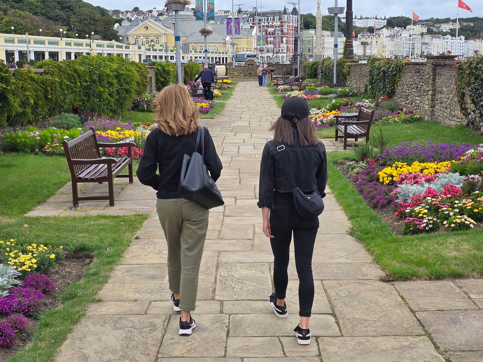 Promenade gardens in full bloom. Douglas, Isle of Man.