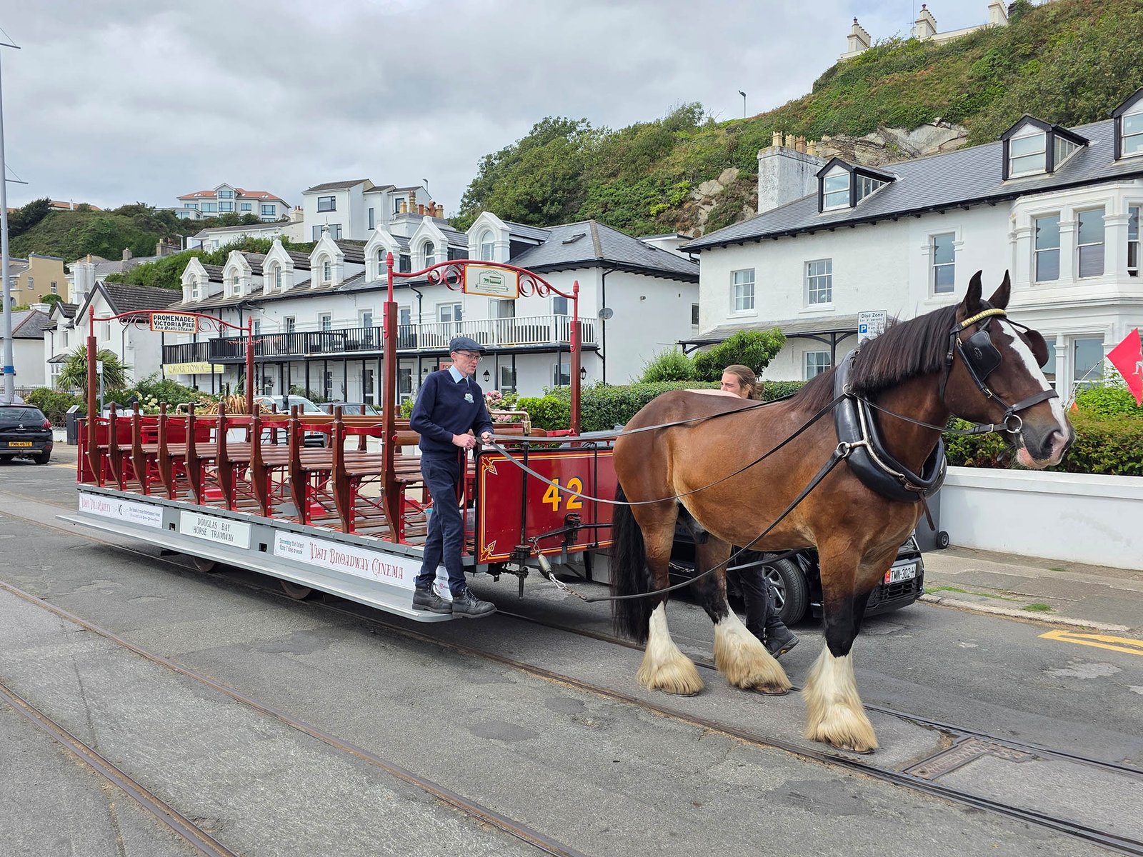The Douglas Bay Horse Tramway. Isle of Man.