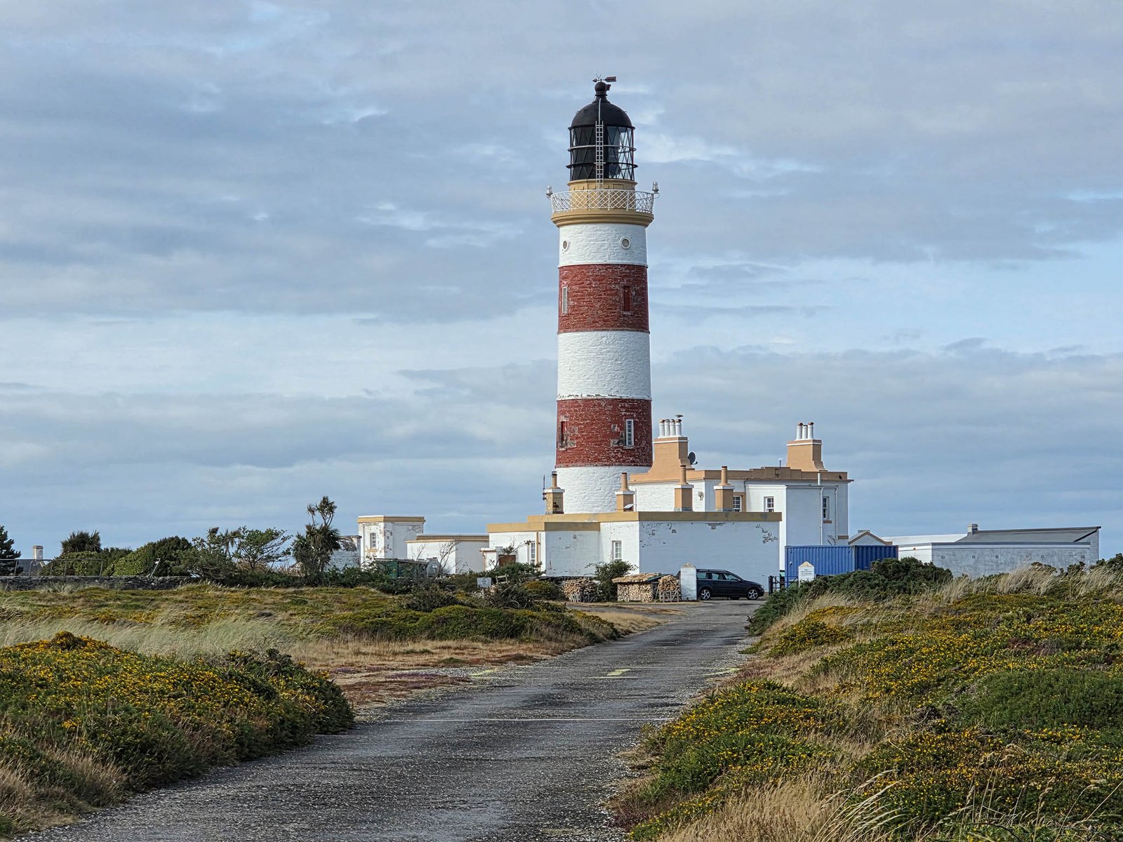 Point of Ayre lighthouse, automated in 1993. Isle of Man.